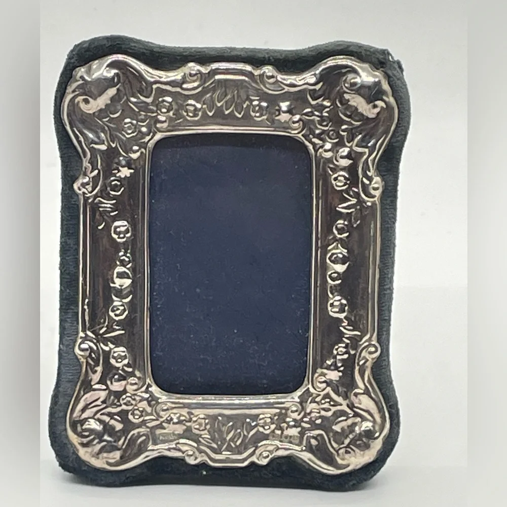 KFL Sterling Silver Repousse Ornate picture 2.75x3.50